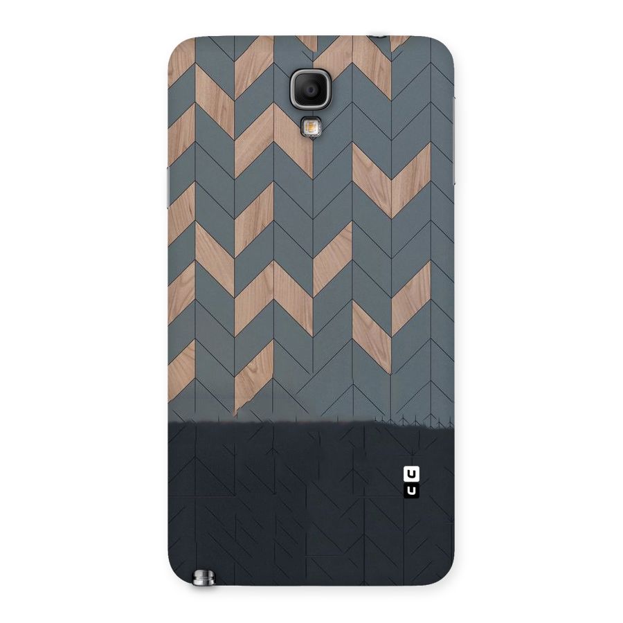 Greyish Wood Design Back Case for Galaxy Note 3 Neo