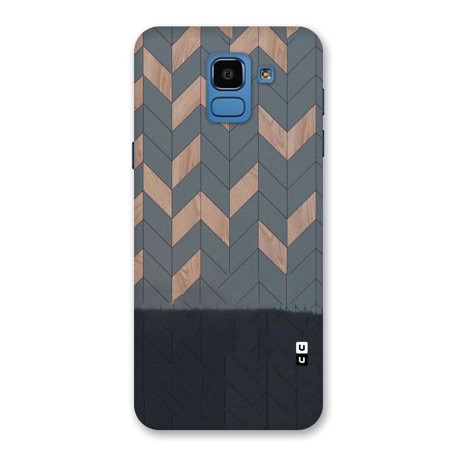 Greyish Wood Design Back Case for Galaxy On6