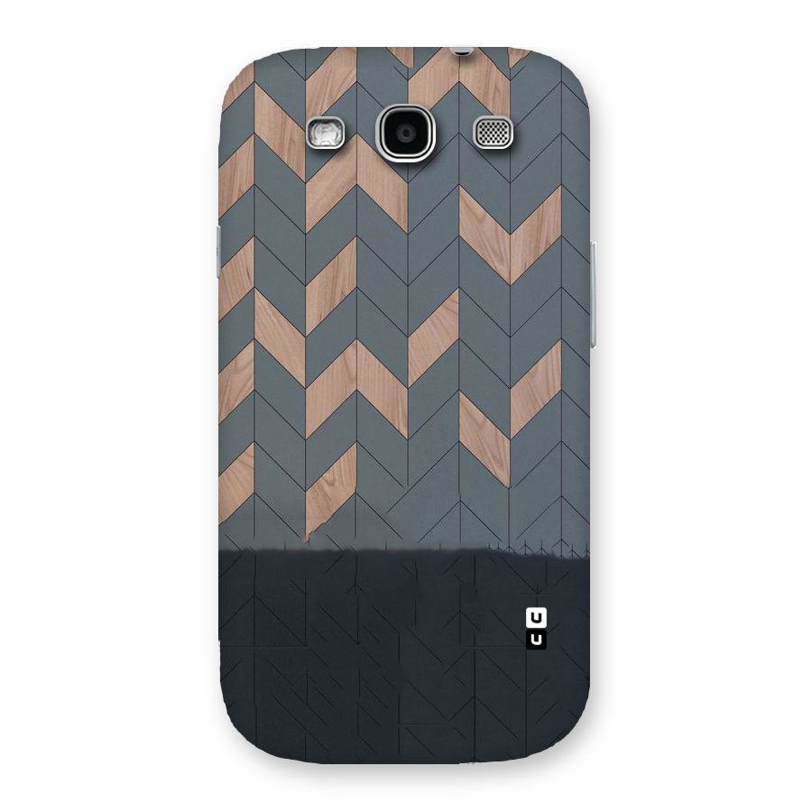 Greyish Wood Design Back Case for Galaxy S3