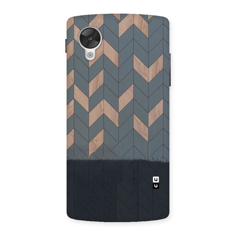 Greyish Wood Design Back Case for Google Nexsus 5