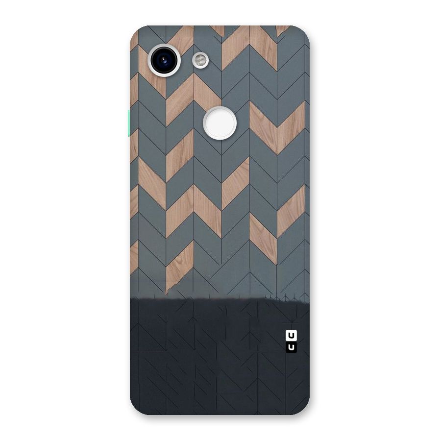 Greyish Wood Design Back Case for Google Pixel 3