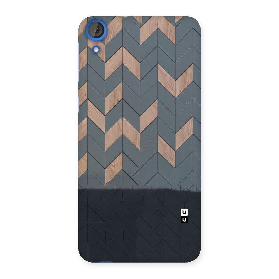 Greyish Wood Design Back Case for HTC Desire 820