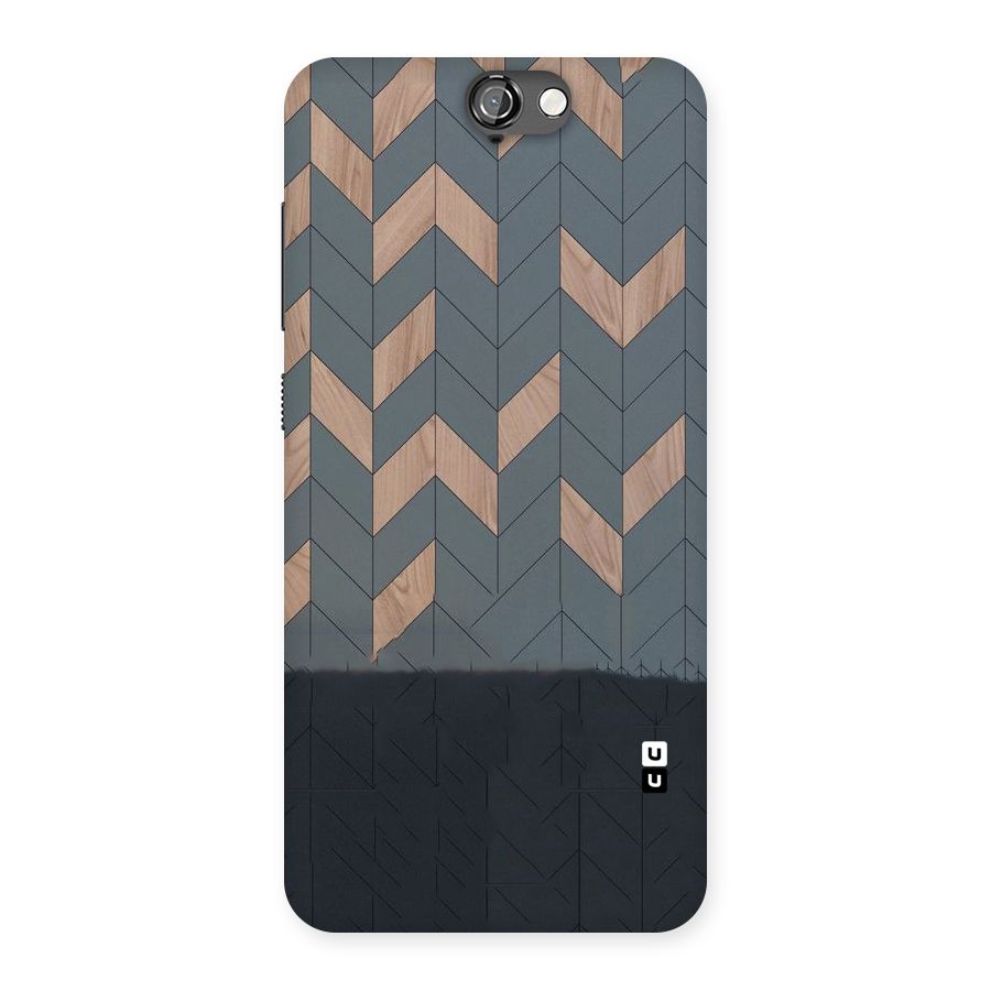 Greyish Wood Design Back Case for HTC One A9