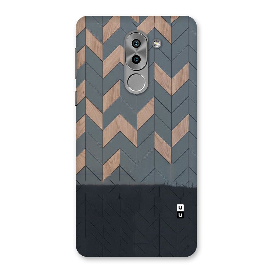 Greyish Wood Design Back Case for Honor 6X