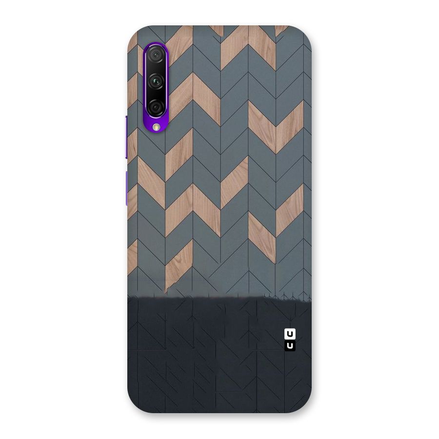 Greyish Wood Design Back Case for Honor 9X Pro