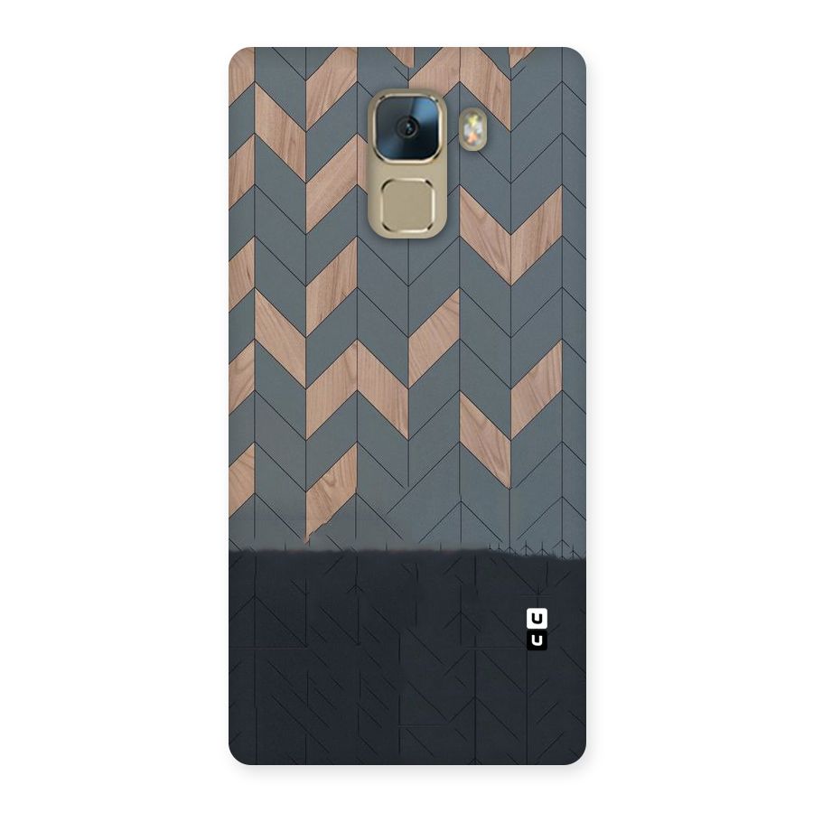 Greyish Wood Design Back Case for Huawei Honor 7