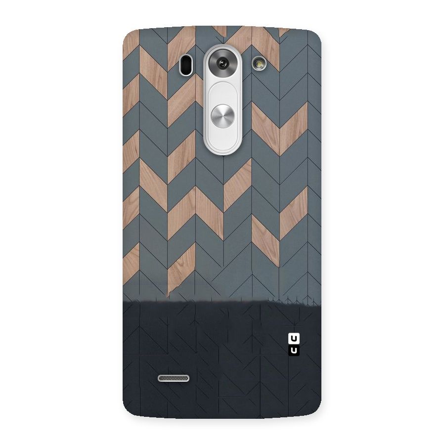 Greyish Wood Design Back Case for LG G3 Beat