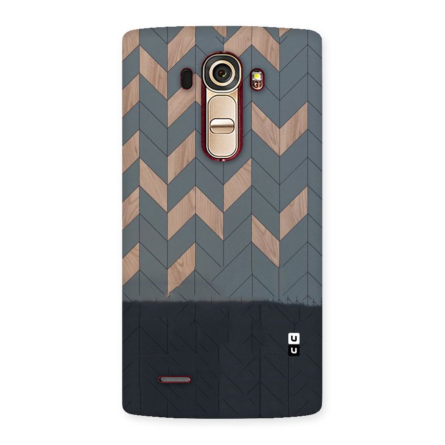 Greyish Wood Design Back Case for LG G4