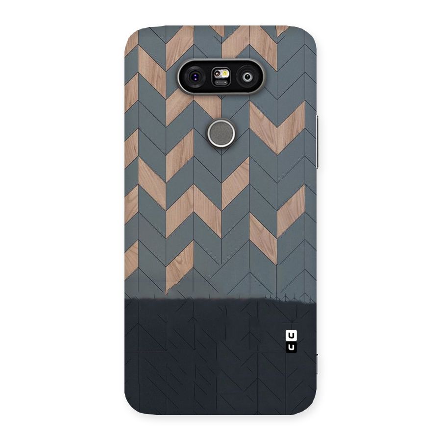Greyish Wood Design Back Case for LG G5