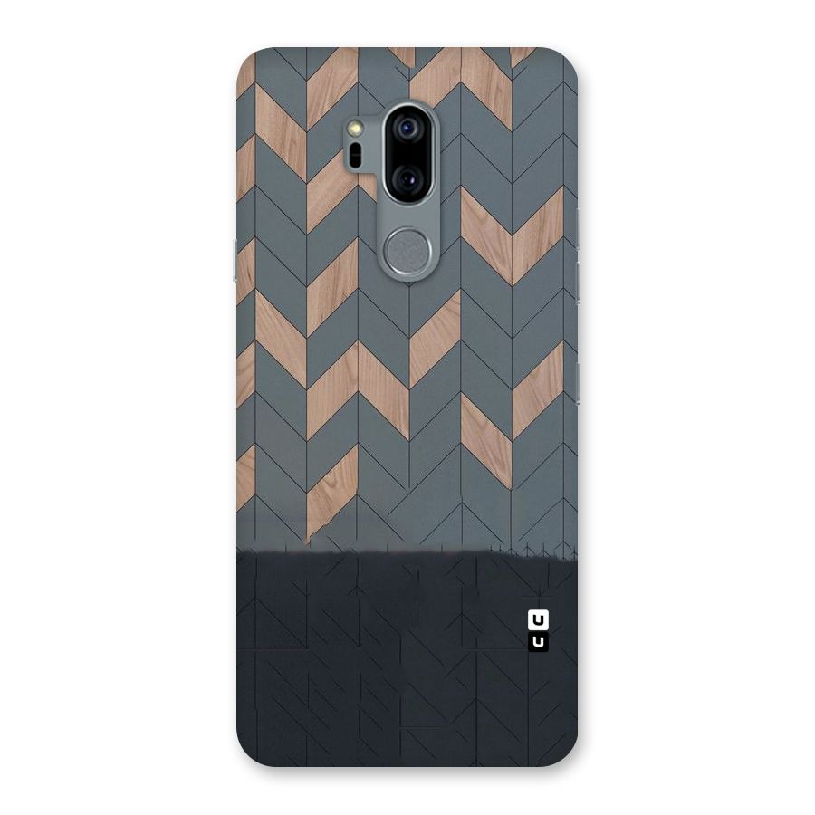 Greyish Wood Design Back Case for LG G7