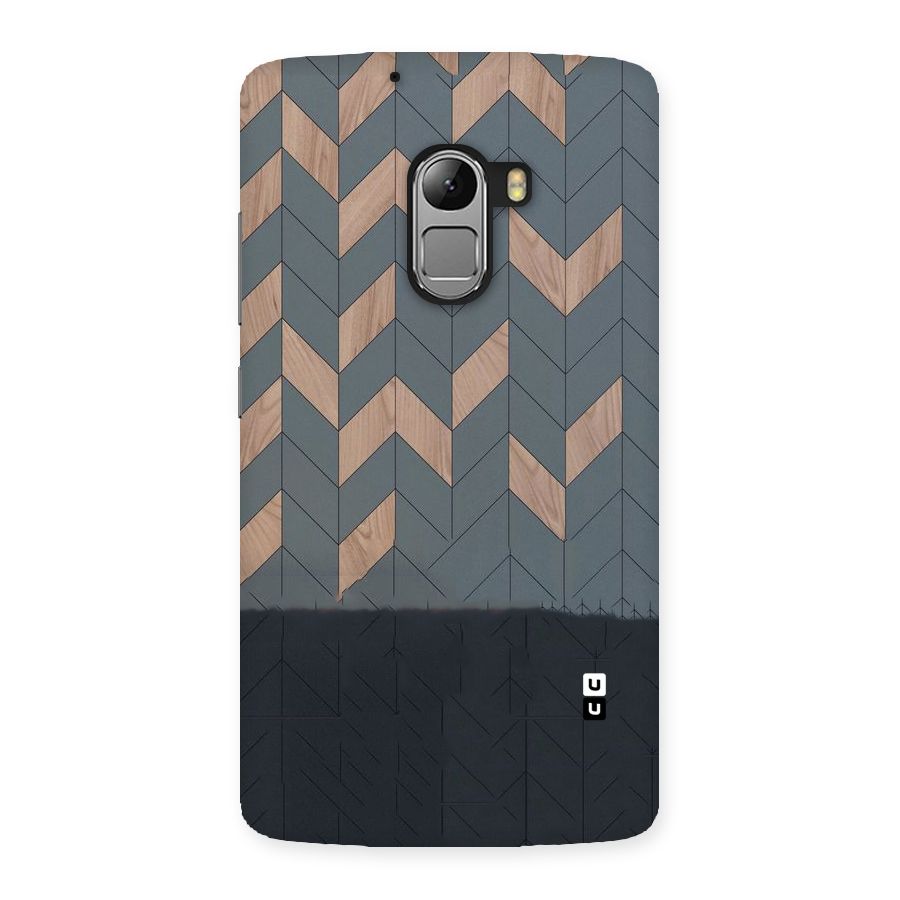 Greyish Wood Design Back Case for Lenovo K4 Note