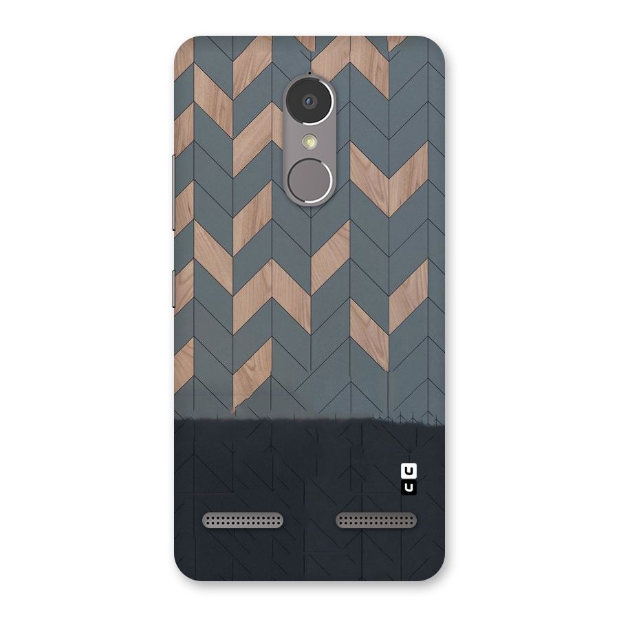 Greyish Wood Design Back Case for Lenovo K6