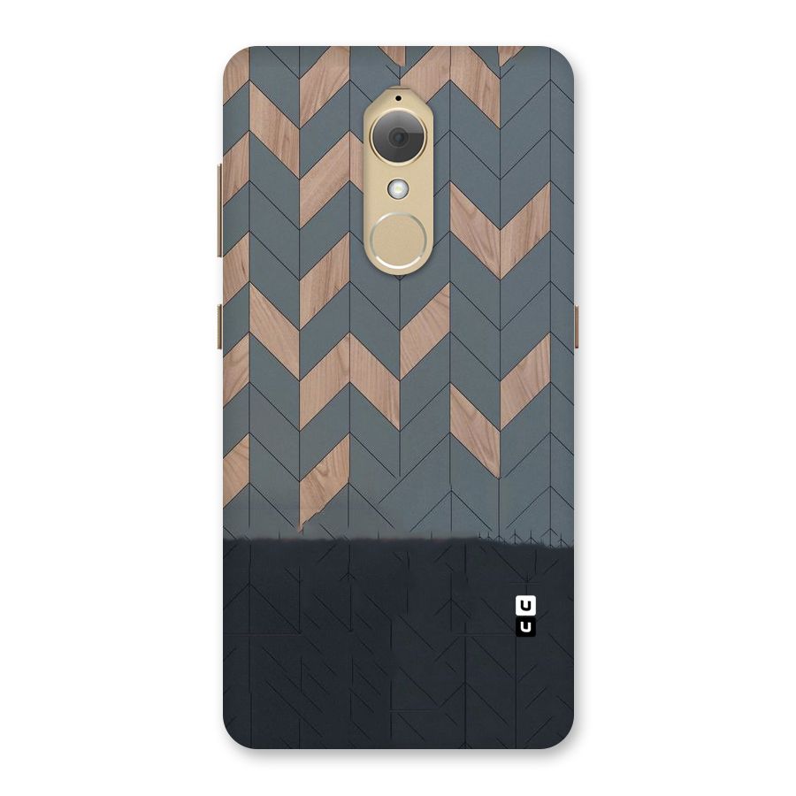 Greyish Wood Design Back Case for Lenovo K8