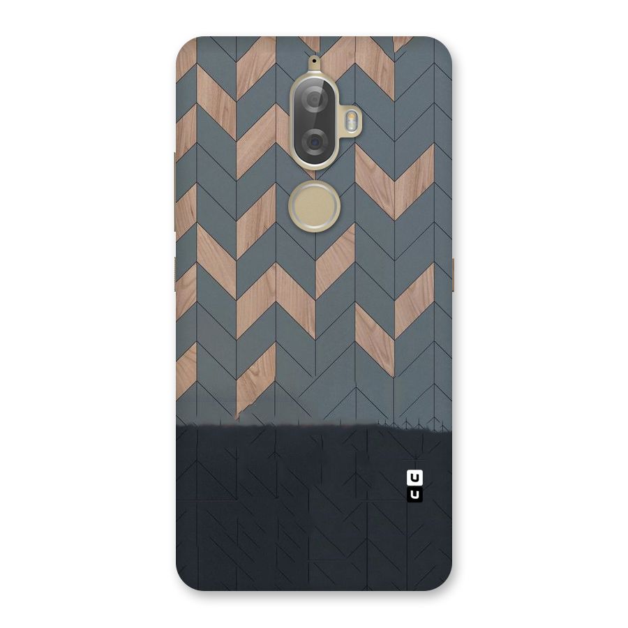 Greyish Wood Design Back Case for Lenovo K8 Plus
