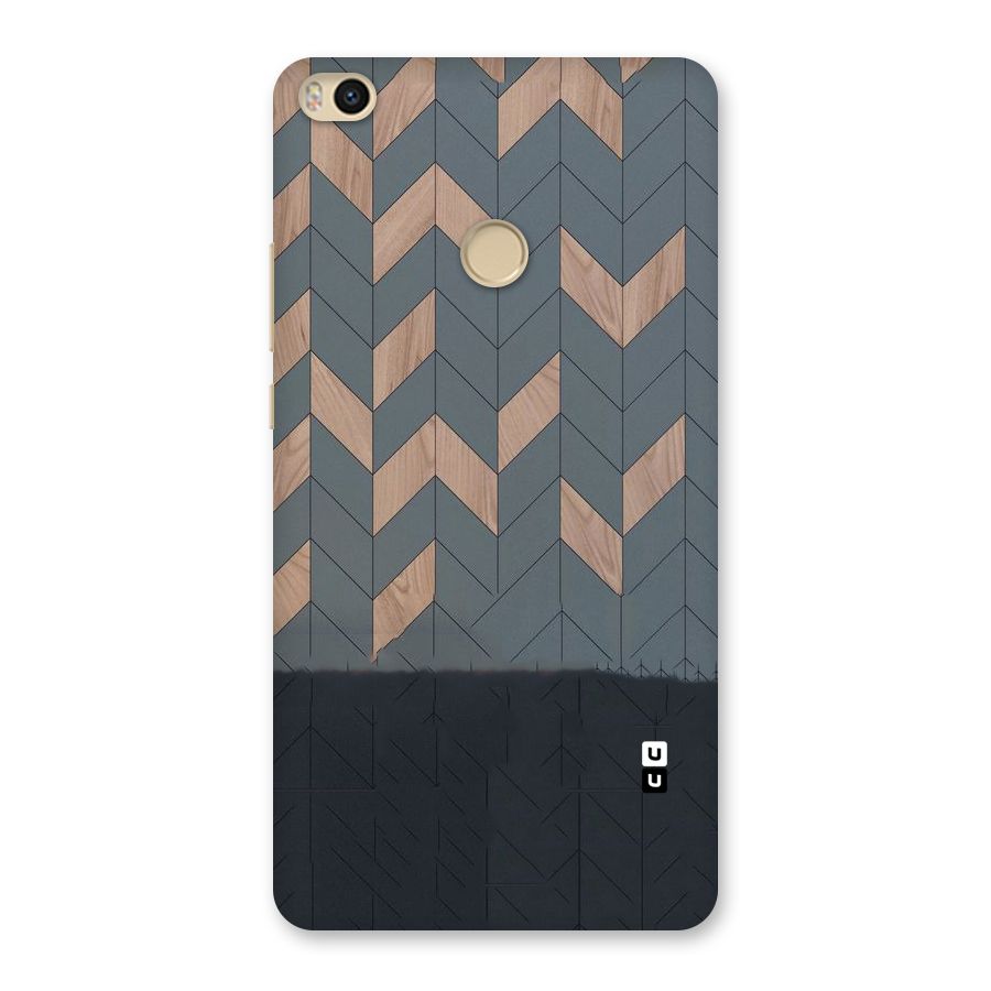 Greyish Wood Design Back Case for Mi Max 2
