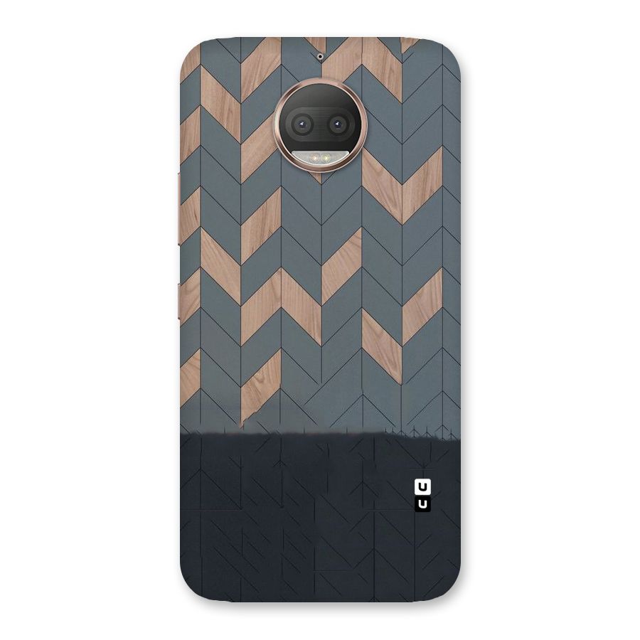 Greyish Wood Design Back Case for Moto G5s Plus