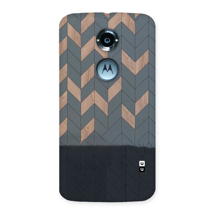 Greyish Wood Design Back Case for Moto X 2nd Gen