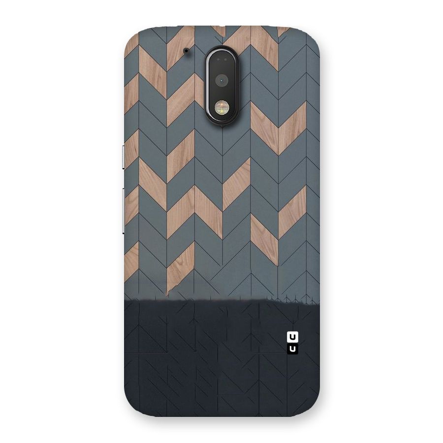 Greyish Wood Design Back Case for Motorola Moto G4