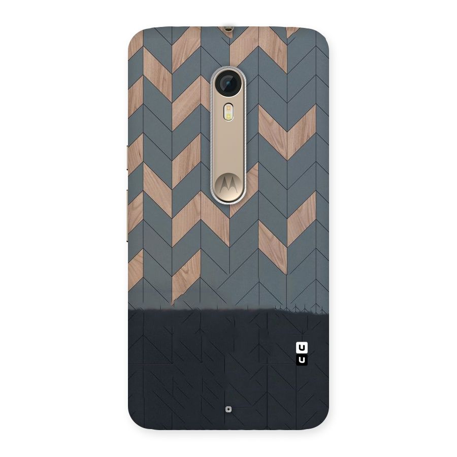 Greyish Wood Design Back Case for Motorola Moto X Style
