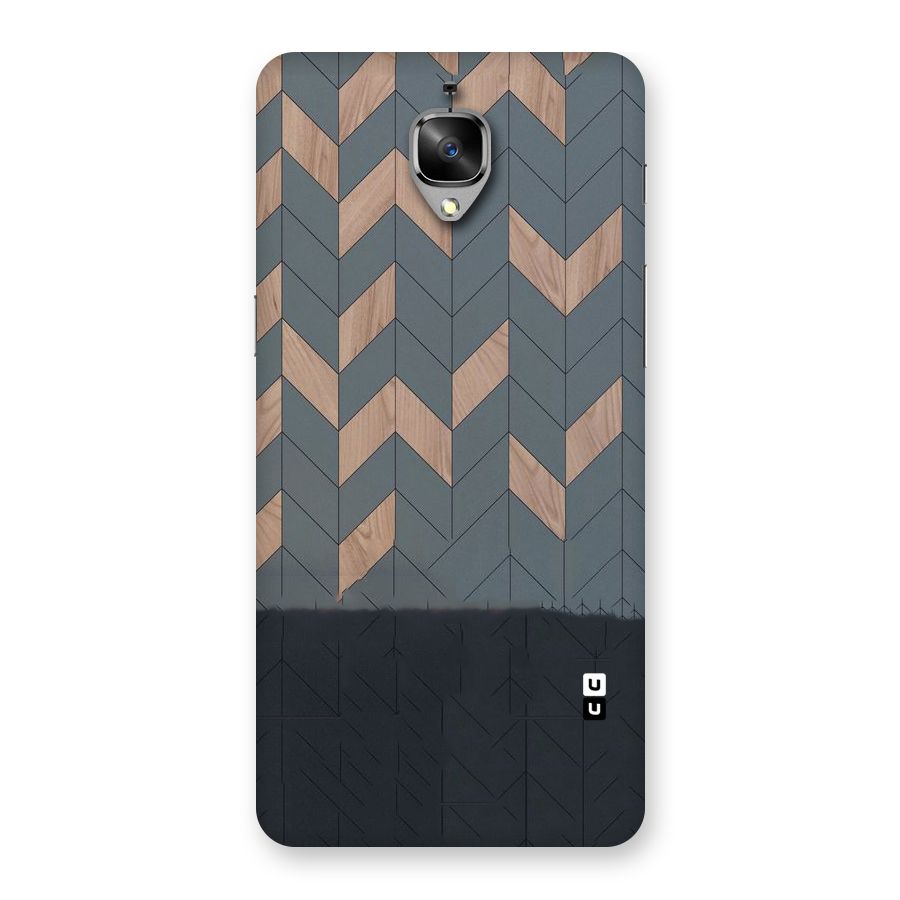 Greyish Wood Design Back Case for OnePlus 3