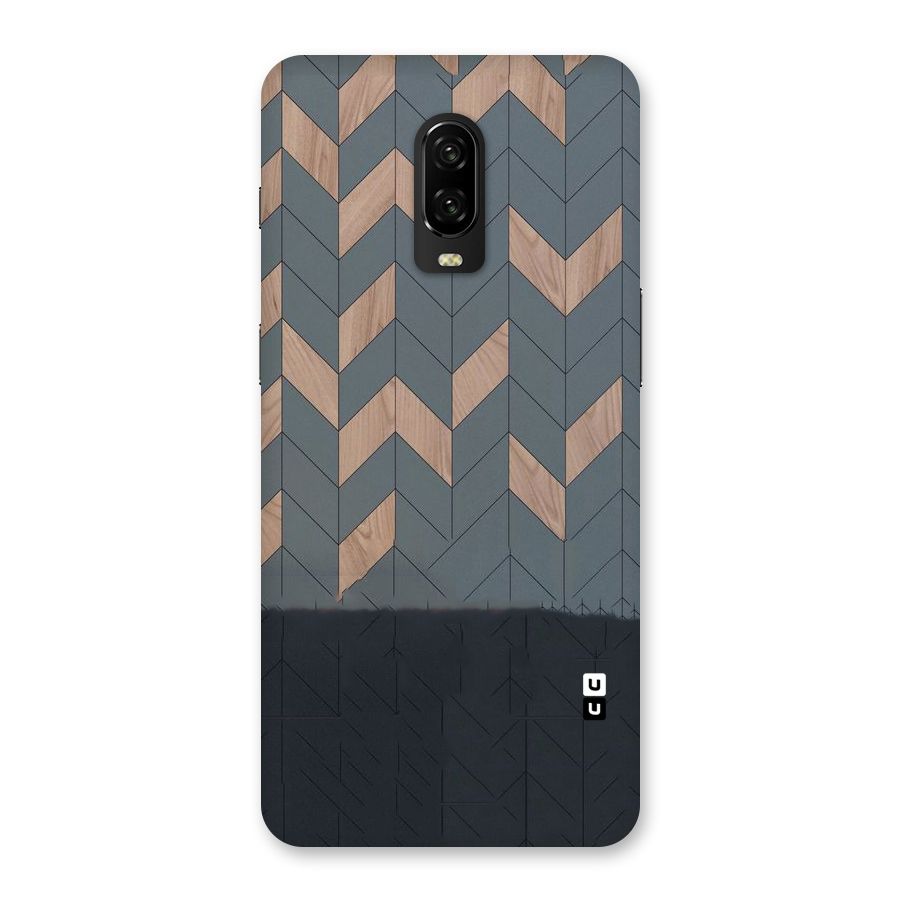 Greyish Wood Design Back Case for OnePlus 6T