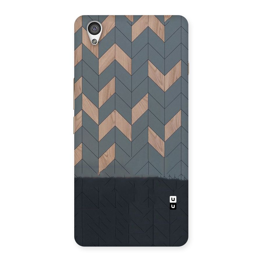 Greyish Wood Design Back Case for OnePlus X