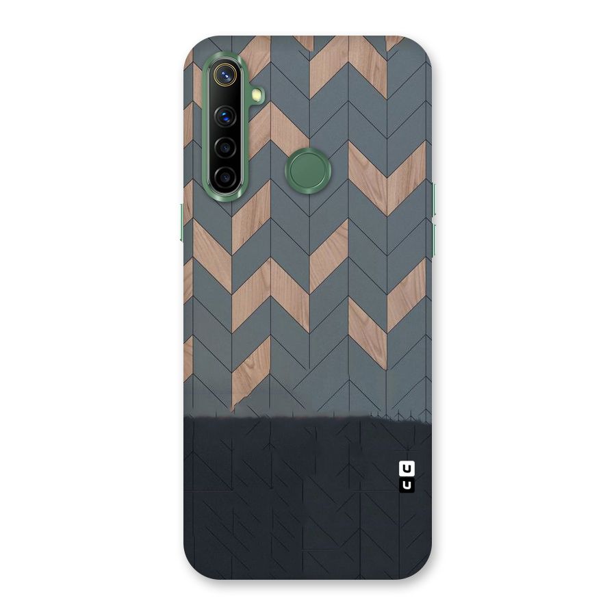 Greyish Wood Design Back Case for Realme Narzo 10