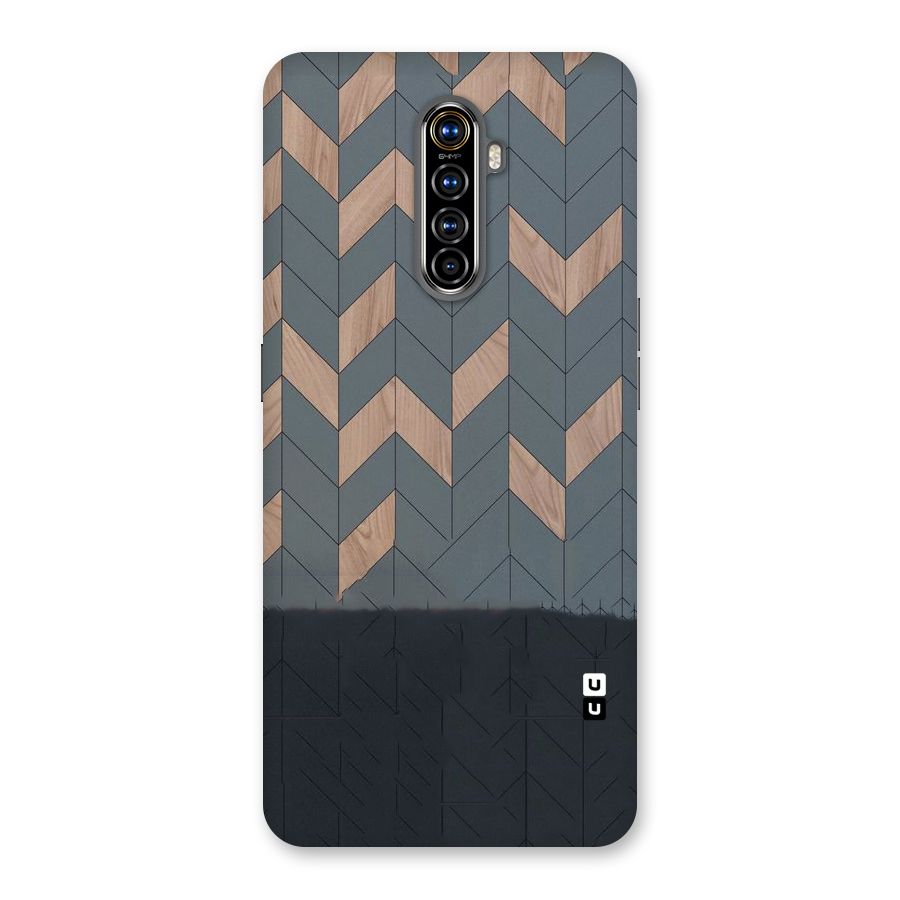 Greyish Wood Design Back Case for Realme X2 Pro