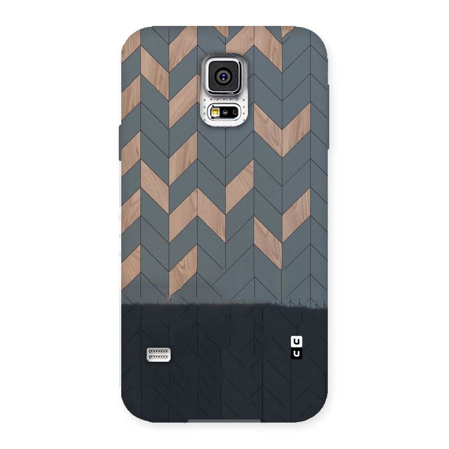 Greyish Wood Design Back Case for Samsung Galaxy S5