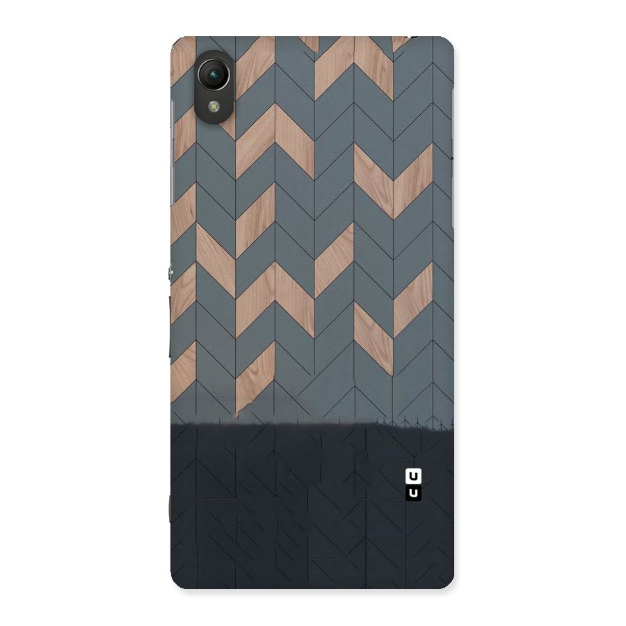 Greyish Wood Design Back Case for Sony Xperia Z2