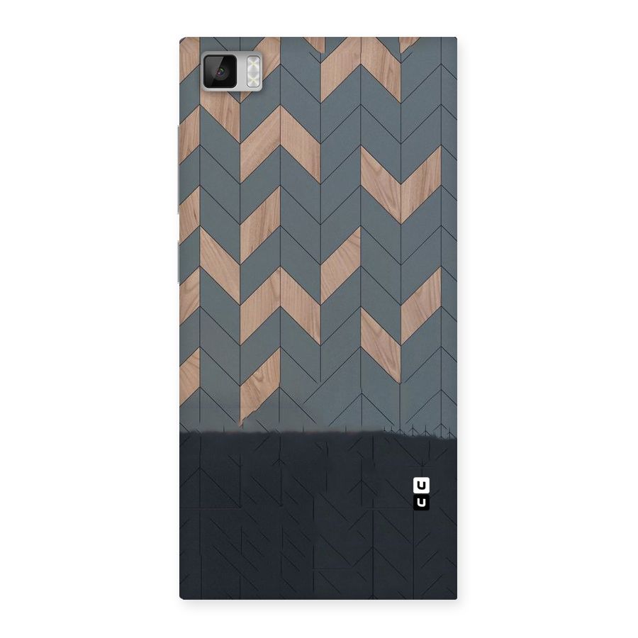 Greyish Wood Design Back Case for Xiaomi Mi3