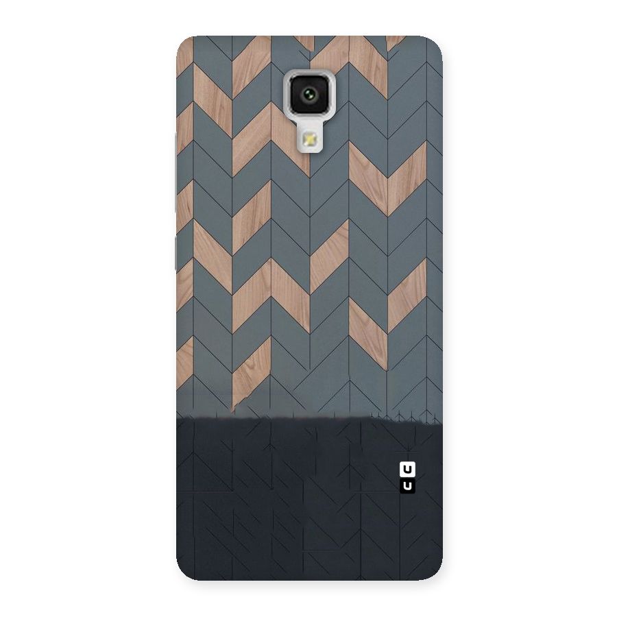 Greyish Wood Design Back Case for Xiaomi Mi 4