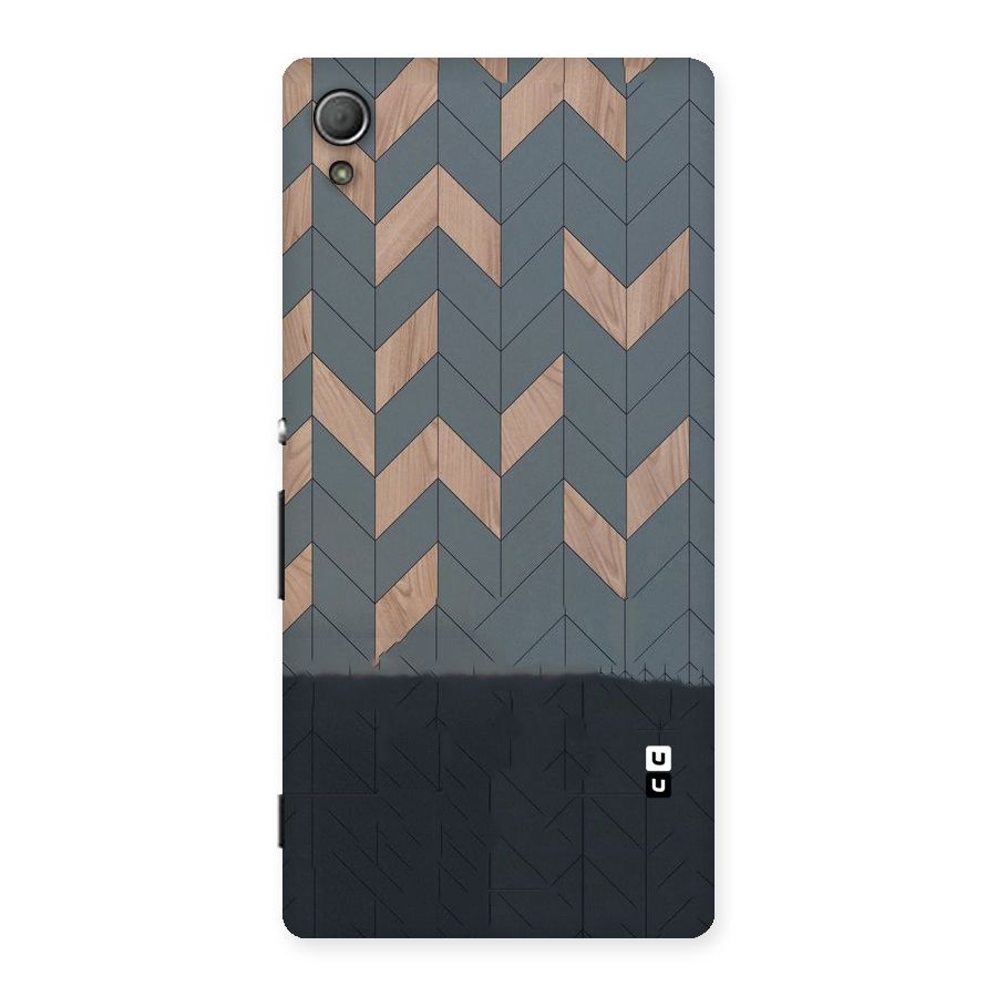 Greyish Wood Design Back Case for Xperia Z4