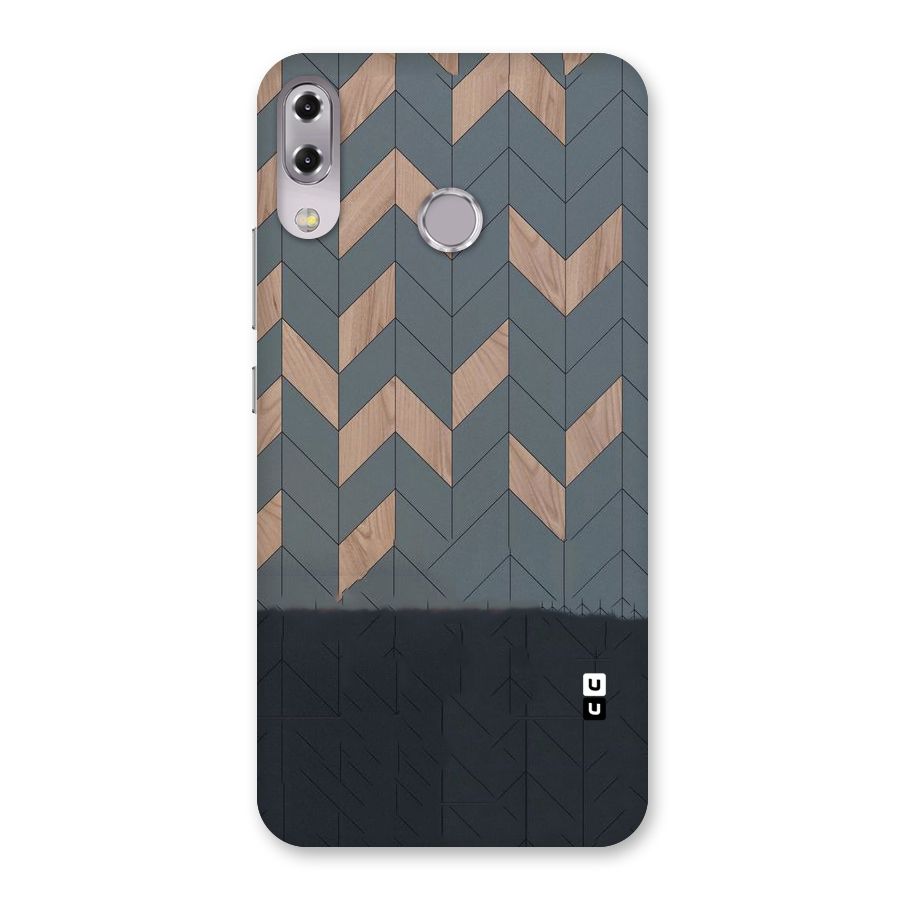 Greyish Wood Design Back Case for Zenfone 5Z