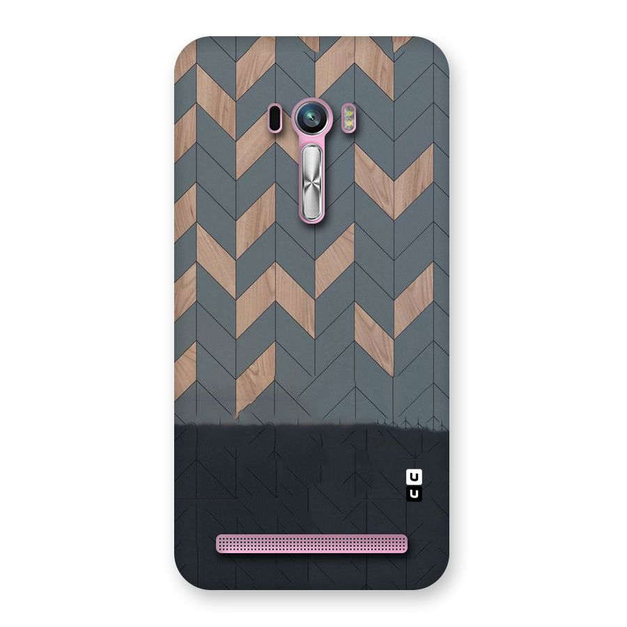 Greyish Wood Design Back Case for Zenfone Selfie