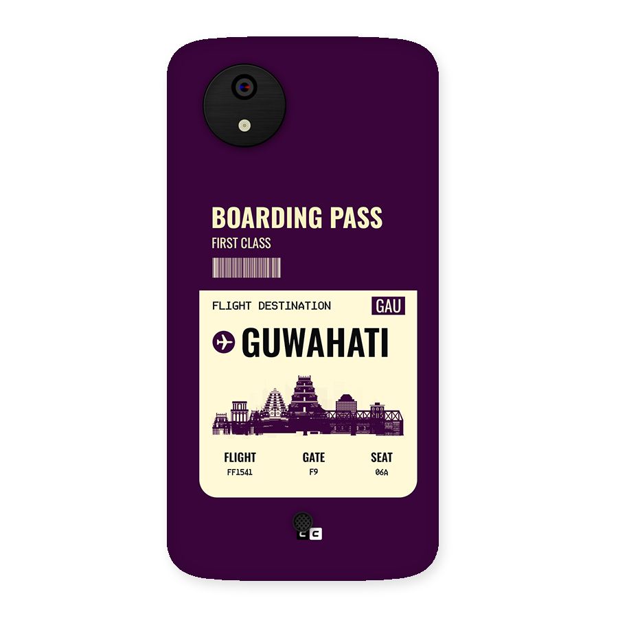 Guwahati Boarding Pass Back Case for Canvas A1  AQ4501