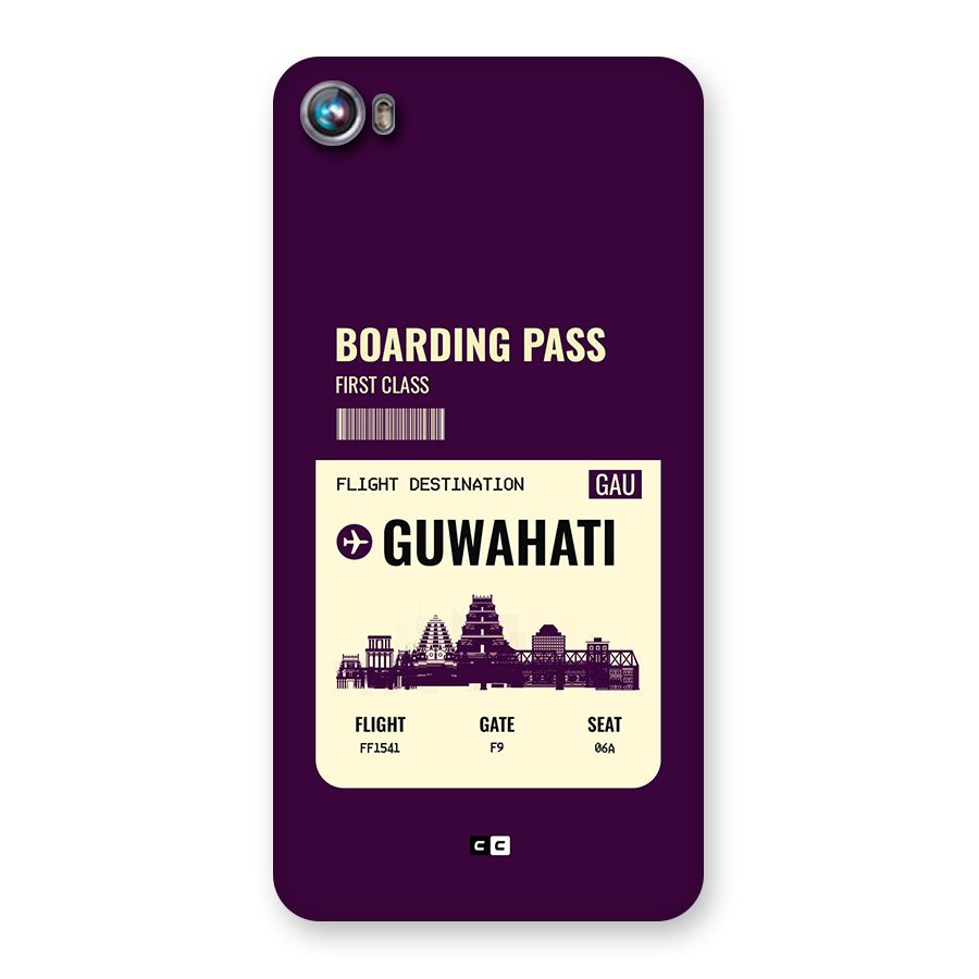 Guwahati Boarding Pass Back Case for Canvas Fire 4 (A107)