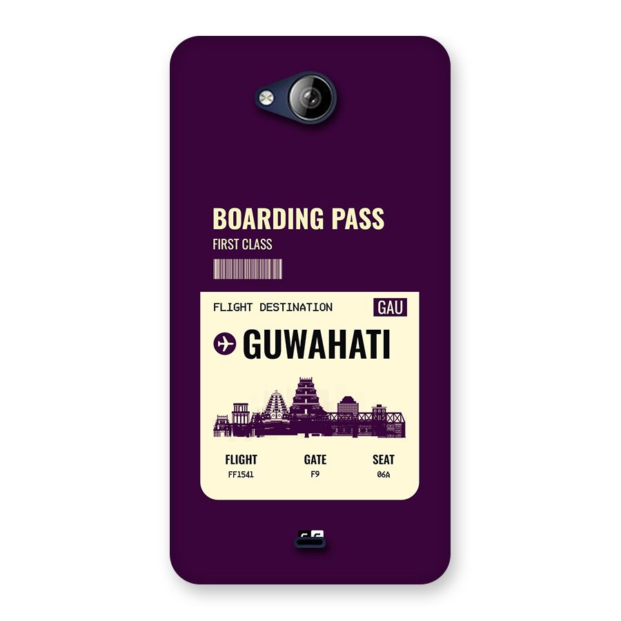 Guwahati Boarding Pass Back Case for Canvas Play Q355