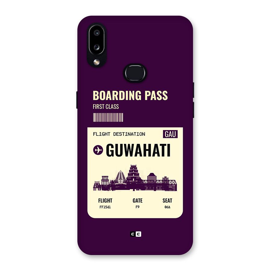 Guwahati Boarding Pass Back Case for Galaxy A10s