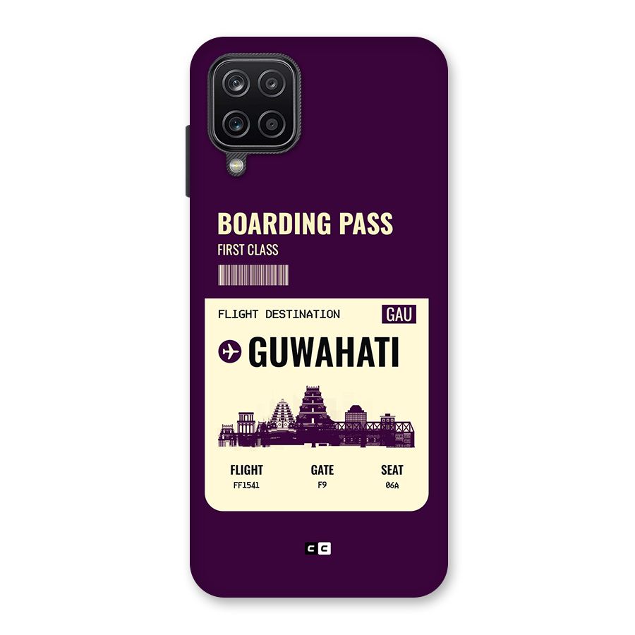 Guwahati Boarding Pass Back Case for Galaxy A12