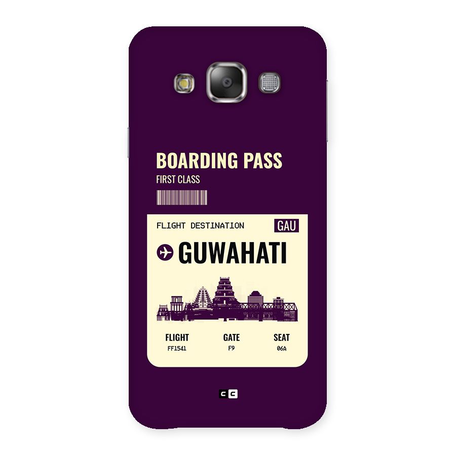 Guwahati Boarding Pass Back Case for Galaxy E7