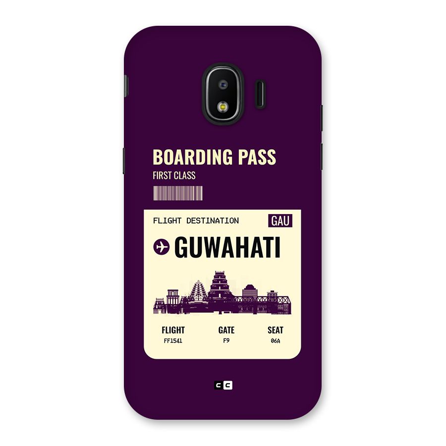 Guwahati Boarding Pass Back Case for Galaxy J2 Pro 2018