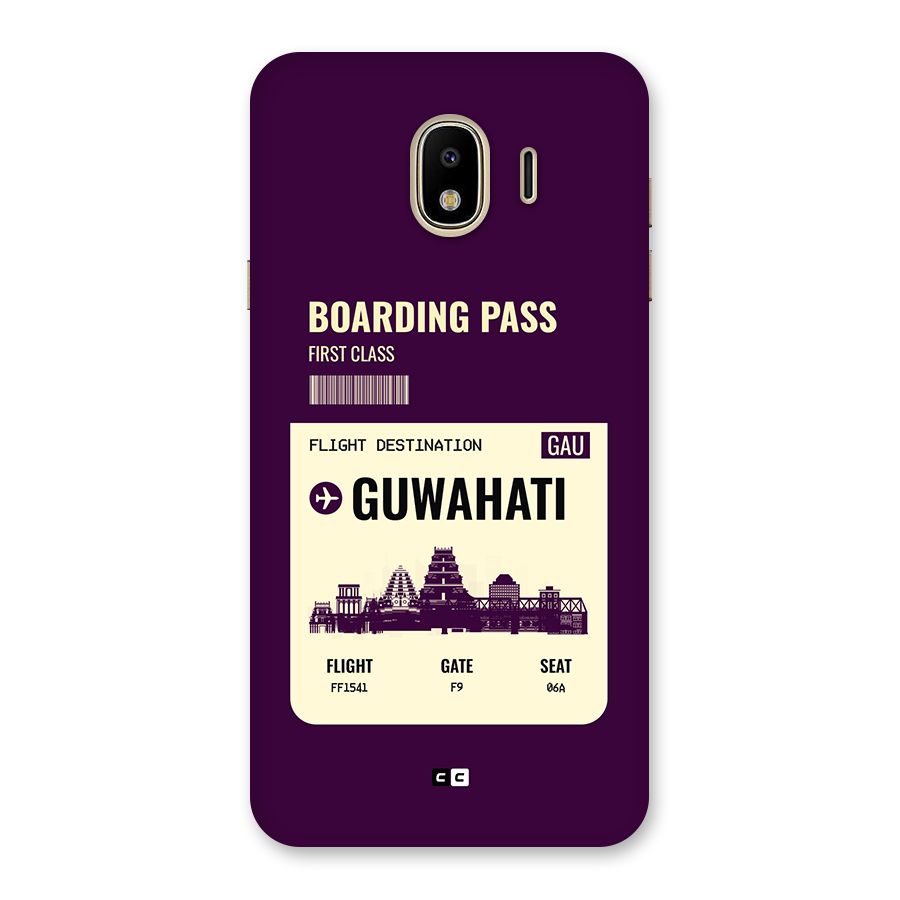 Guwahati Boarding Pass Back Case for Galaxy J4