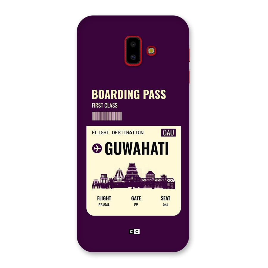 Guwahati Boarding Pass Back Case for Galaxy J6 Plus