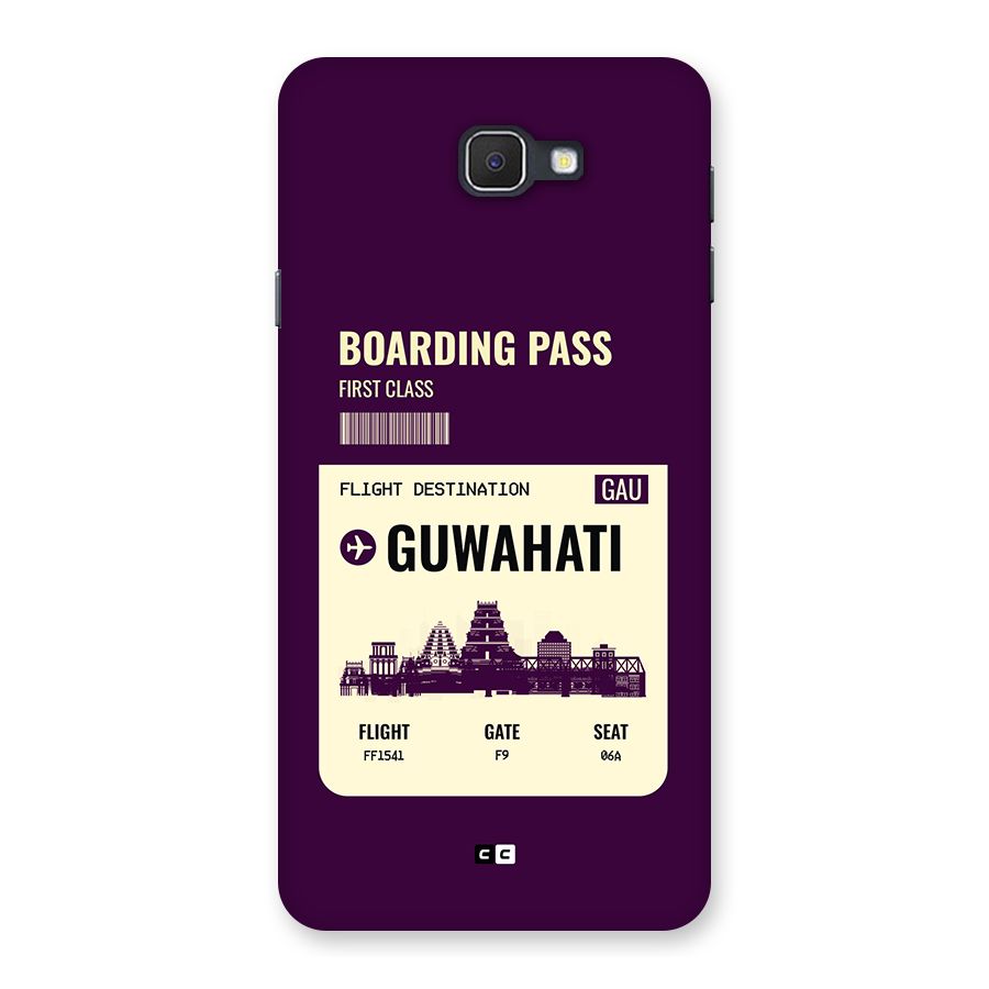 Guwahati Boarding Pass Back Case for Galaxy J7 Prime