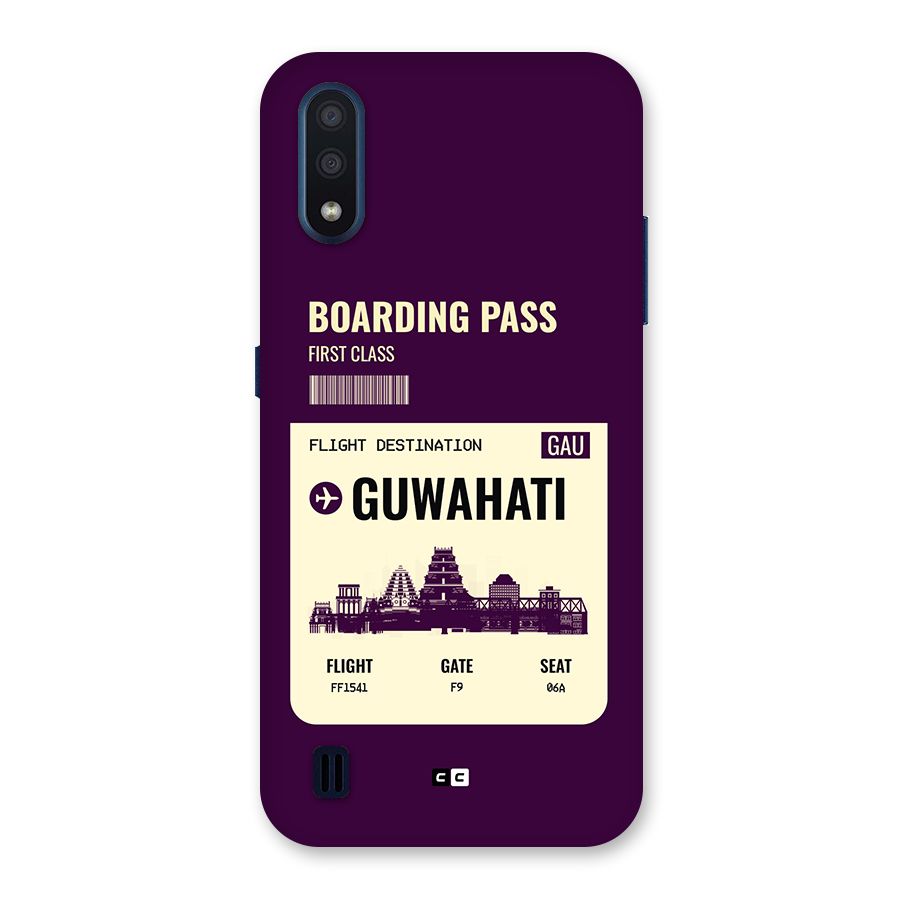Guwahati Boarding Pass Back Case for Galaxy M01