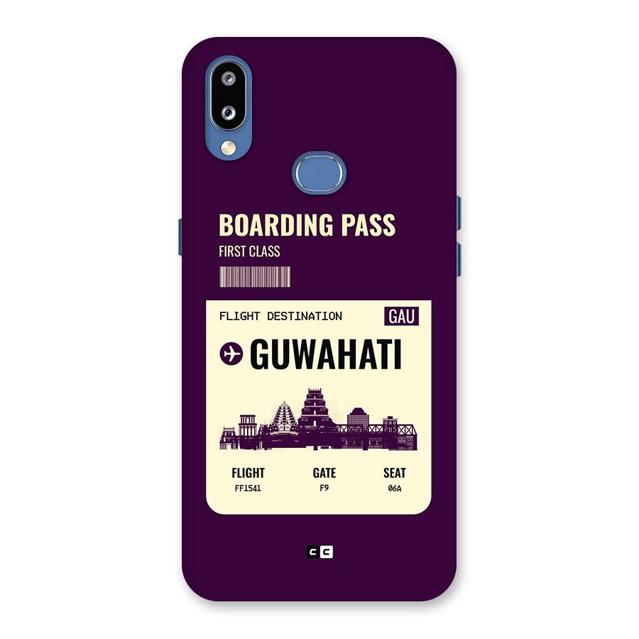 Guwahati Boarding Pass Back Case for Galaxy M01s