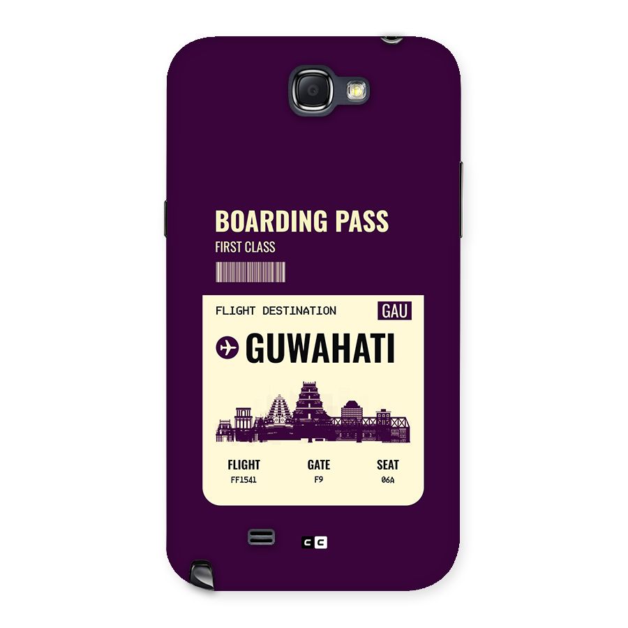 Guwahati Boarding Pass Back Case for Galaxy Note 2