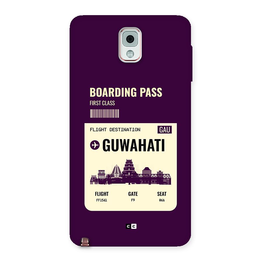 Guwahati Boarding Pass Back Case for Galaxy Note 3