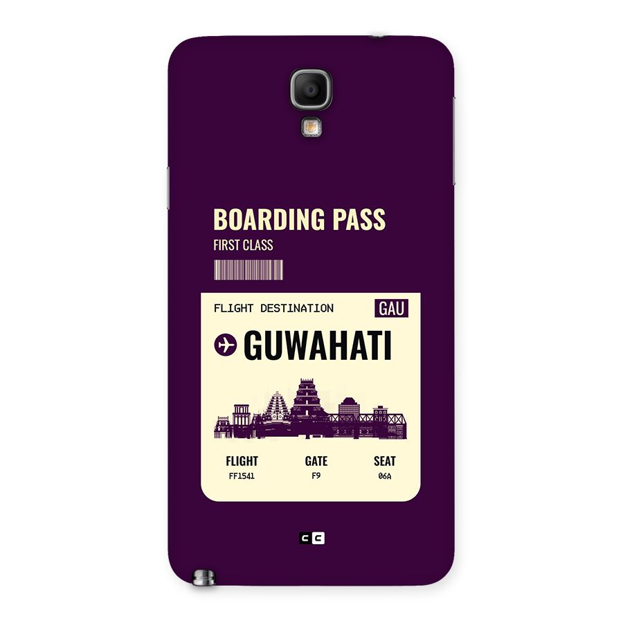 Guwahati Boarding Pass Back Case for Galaxy Note 3 Neo